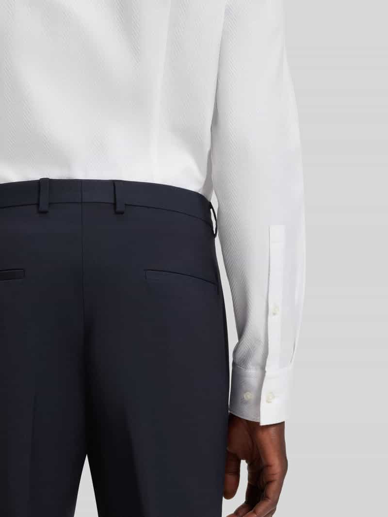 HUGO Regular fit pantalon van wolmix model 'HESTEN'