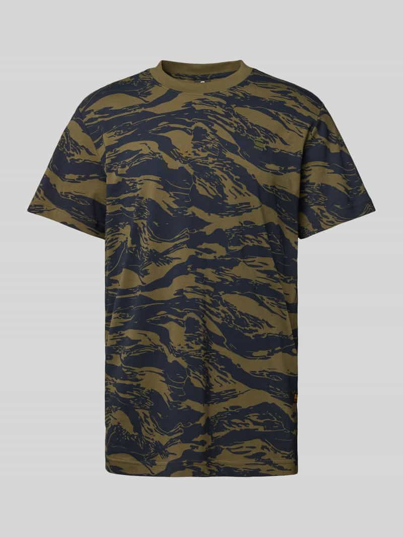 G-Star Raw T-shirt met camouflagemotief model 'Tiger'