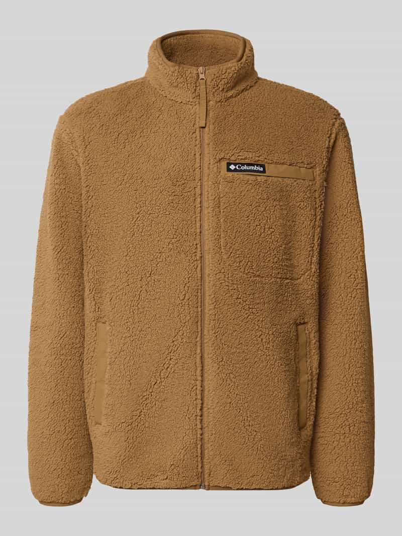 Columbia Regular fit fleecejack met logopatch