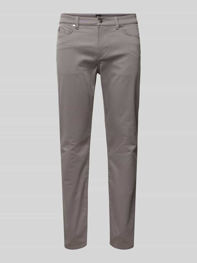 Boss Slim fit stoffen broek met stretch, model 'Delaware'