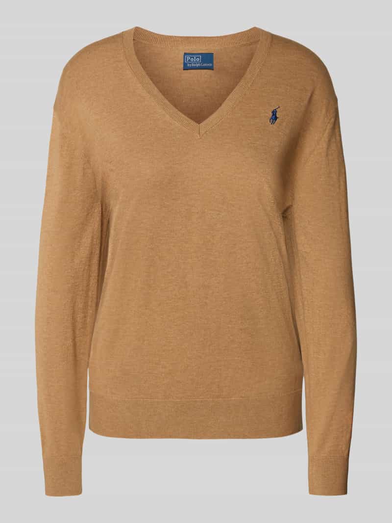 Polo Ralph Lauren Gebreide pullover met logostitching en V-hals