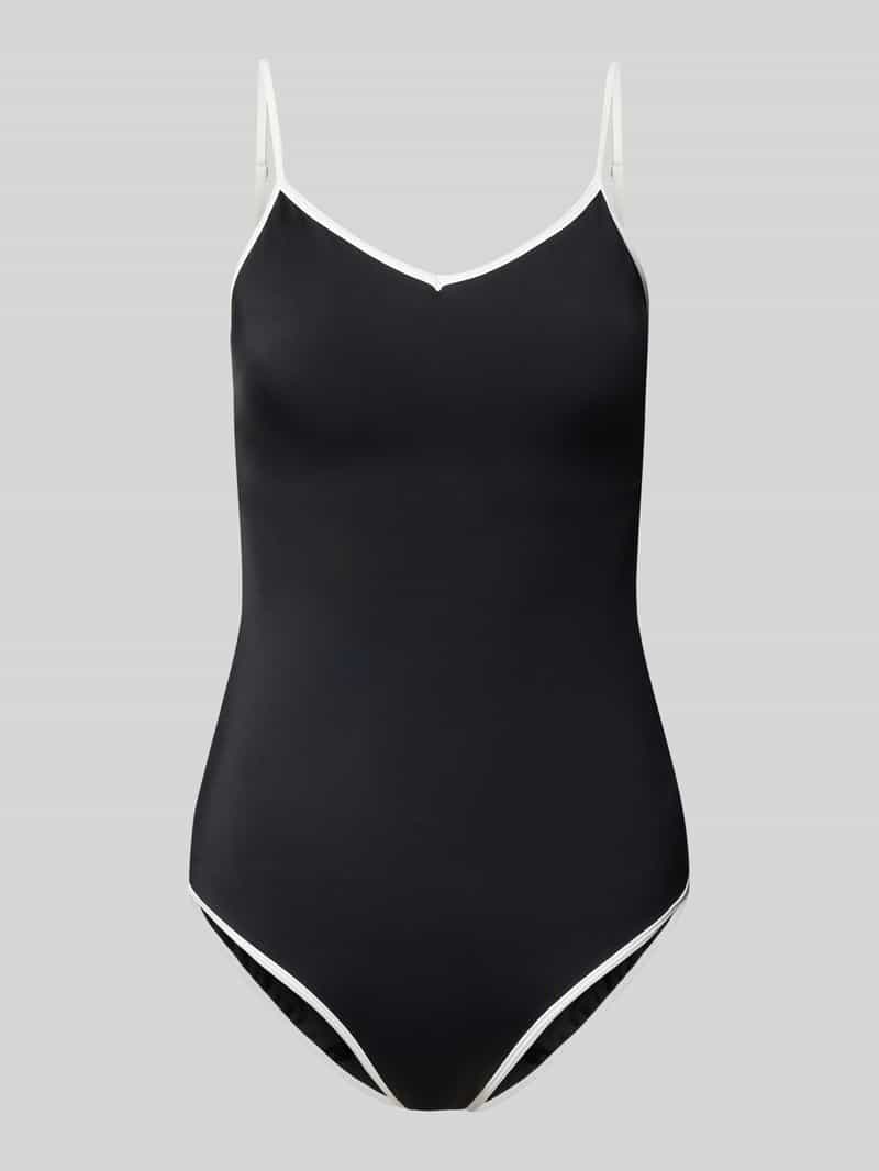 Badpak met contrasterende bies model ‘FELICE SOLID’ Badpak met contrasterende bies model ‘FELICE SOLID’