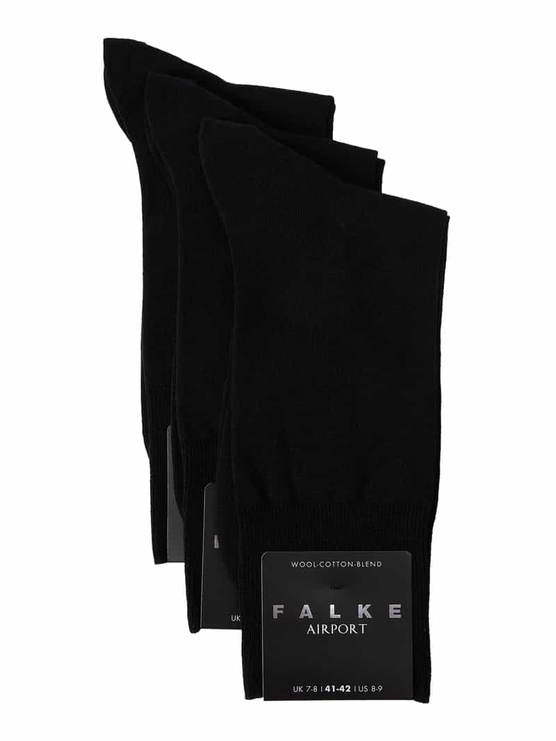 Falke Sokken van scheerwolmix in een set van 3 paar model 'Airport'