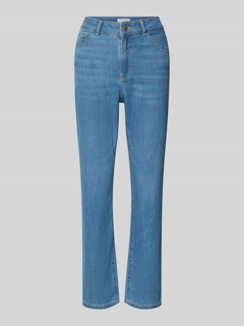 Kort slim fit jeans met steekzakken