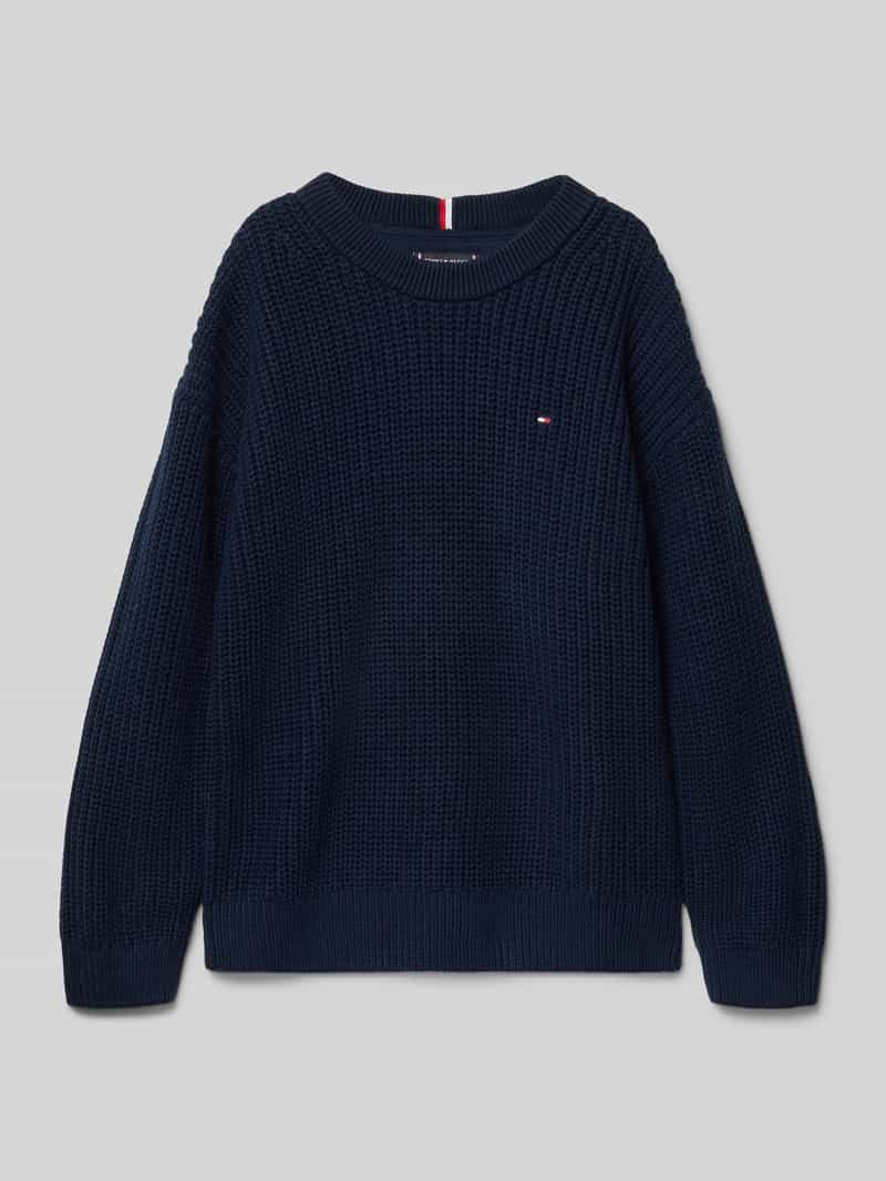 Tommy Hilfiger Kids Regular fit gebreide pullover van katoenmix