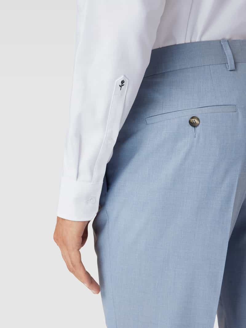 seidensticker Slim fit zakelijk overhemd van fijn twill
