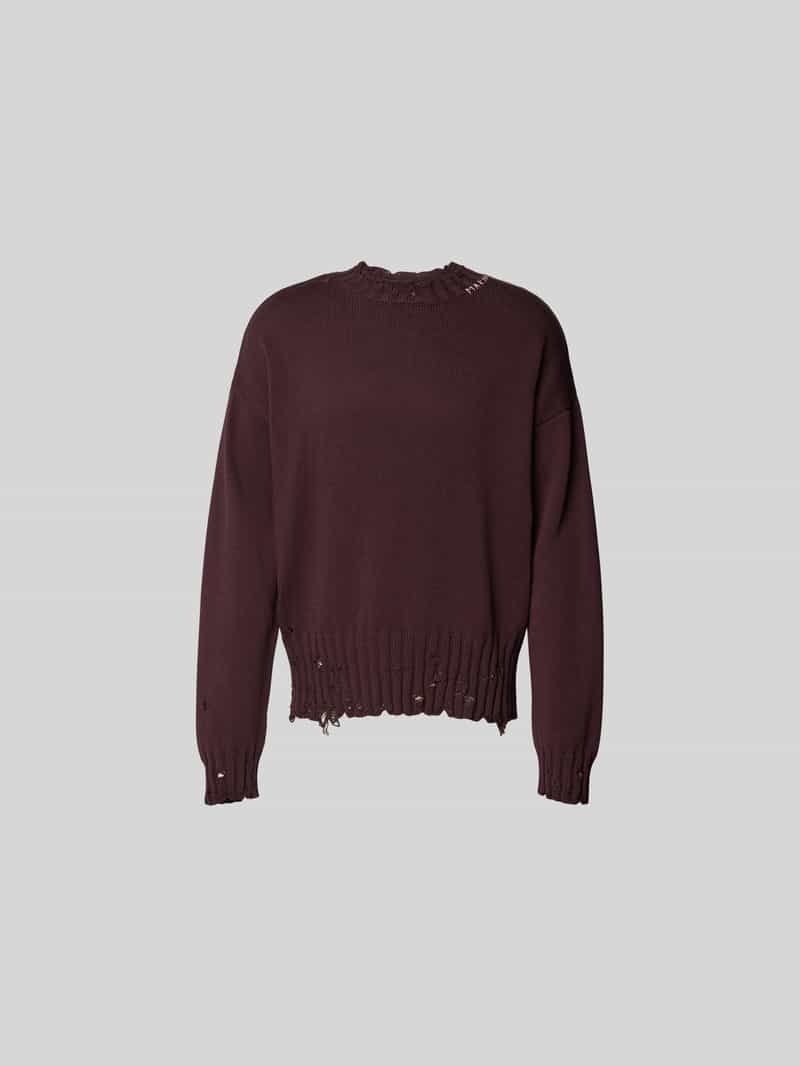 Pullover met gaatjesmotief