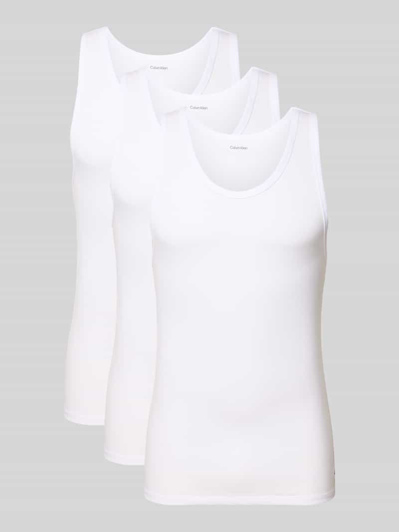 Calvin Klein T-shirt TANK 3PK met logo aan de zoom (3-delig, Set van 3)