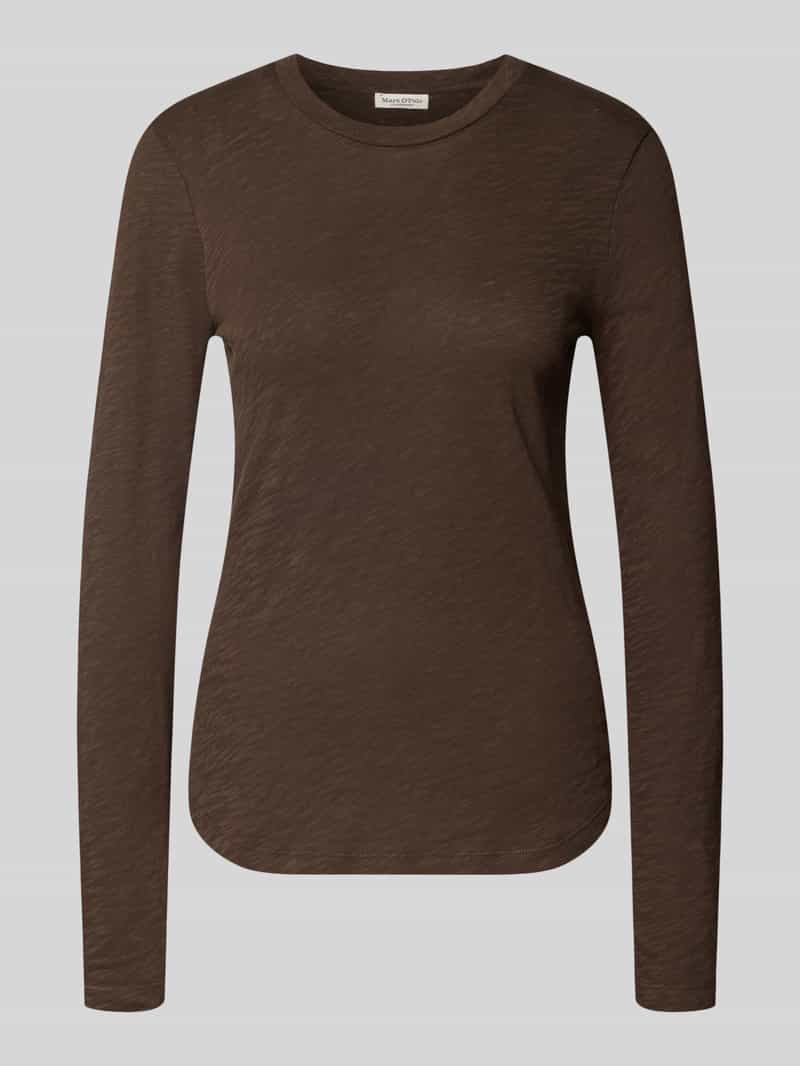 Marc O'Polo Shirt met lange mouwen met afgeronde zoom