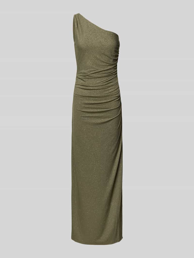 Jake*s Cocktail Glanzende maxi-jurk met one shoulder-band