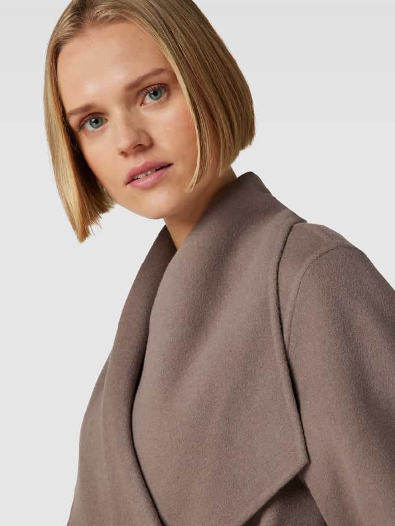 Ivy Oak Lange jas met strikceintuur model 'CARRIE ROSE'