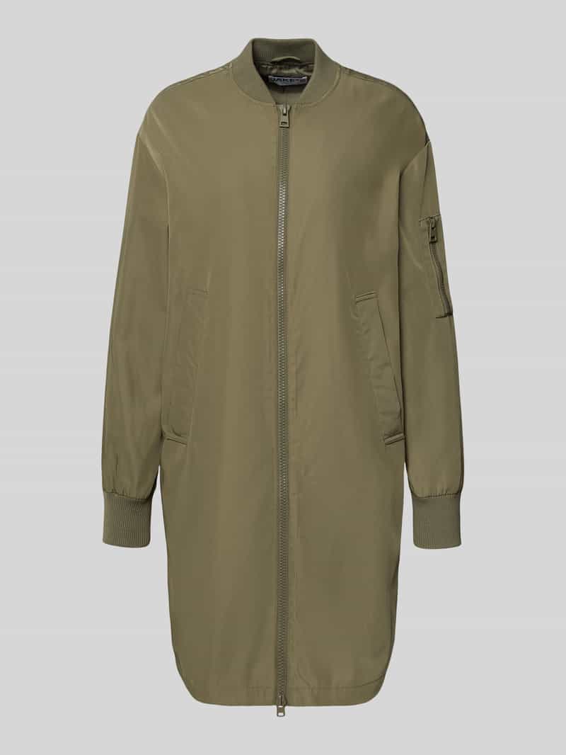 Jake*s Casual Lange jas met elastische mouwboorden