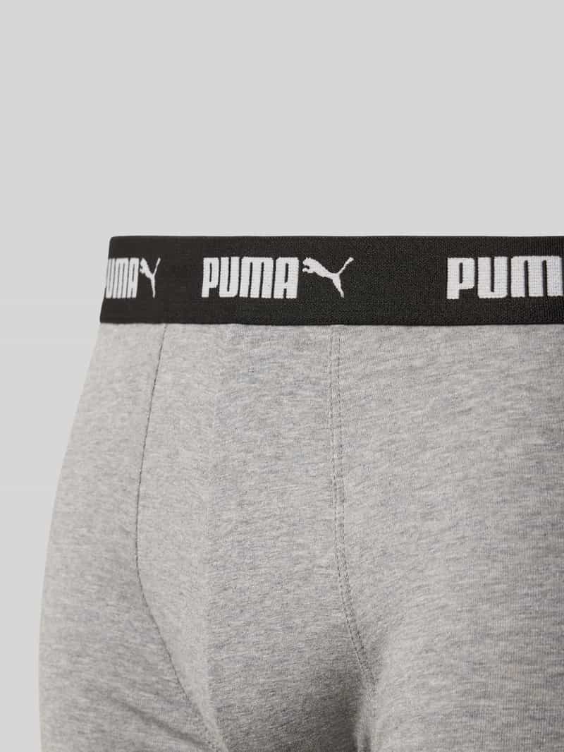 Puma Boxershort met elastische logoband in een set van 4 stuks
