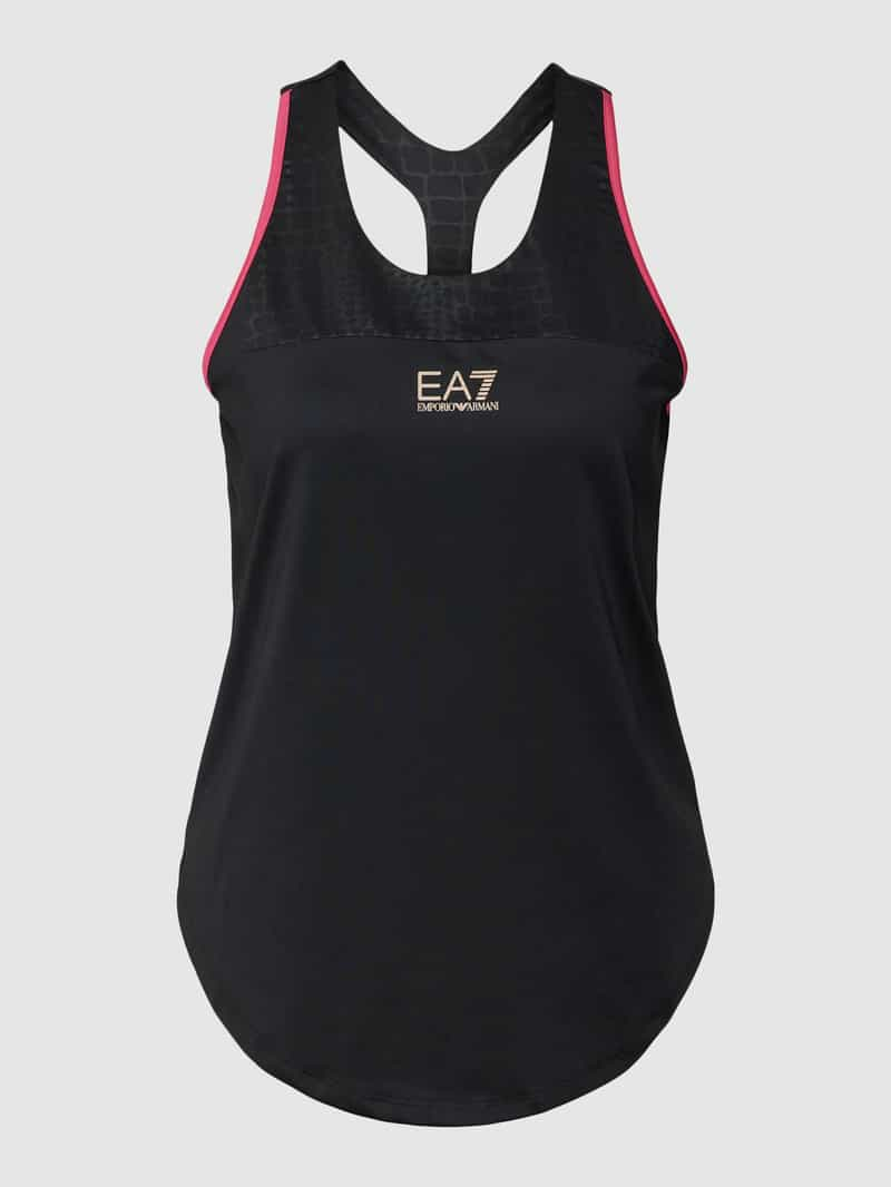 EA7 Emporio Armani Tanktop met labelprint, model 'CANOTTA'