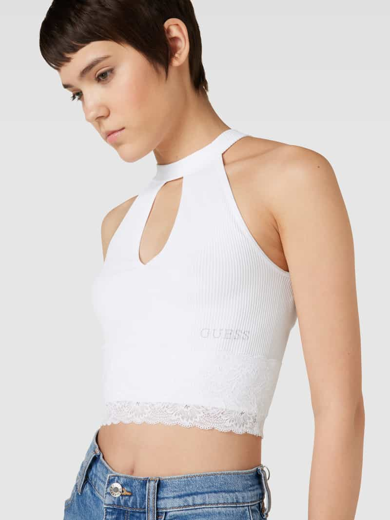 Guess Korte top met kant model 'LILA'