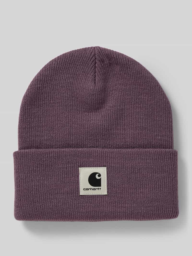 Carhartt Work In Progress Beanie met labeldetail model 'Ashley'