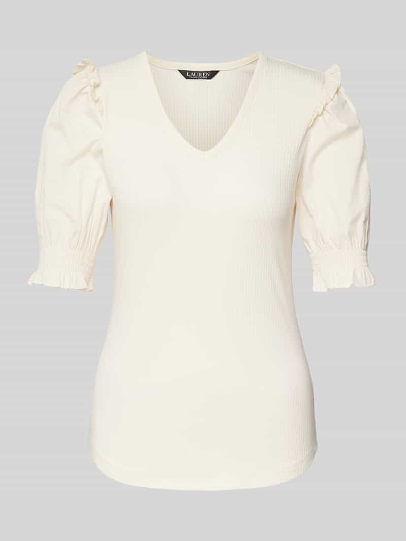 Lauren Ralph Lauren Gebreid shirt met V-hals model 'TADETA'