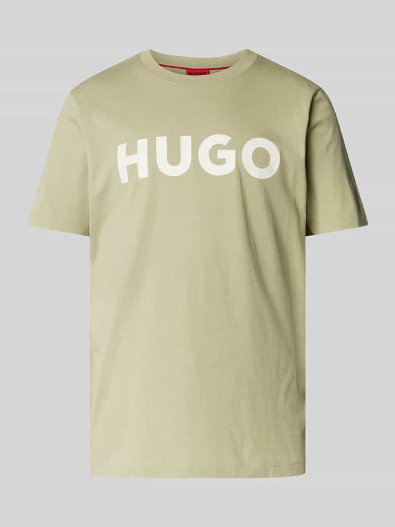 HUGO T-shirt met labelprint model 'DULIVIO'