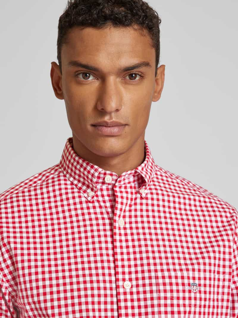 Gant Regular fit vrijetijdsoverhemd met vichyruit model 'POPLIN'