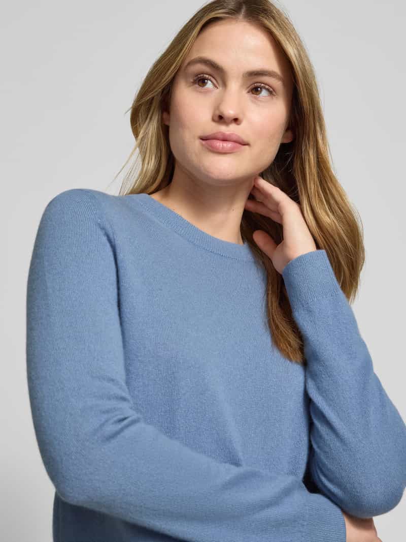 Jake*s Casual Gebreide pullover van kasjmier met ronde hals