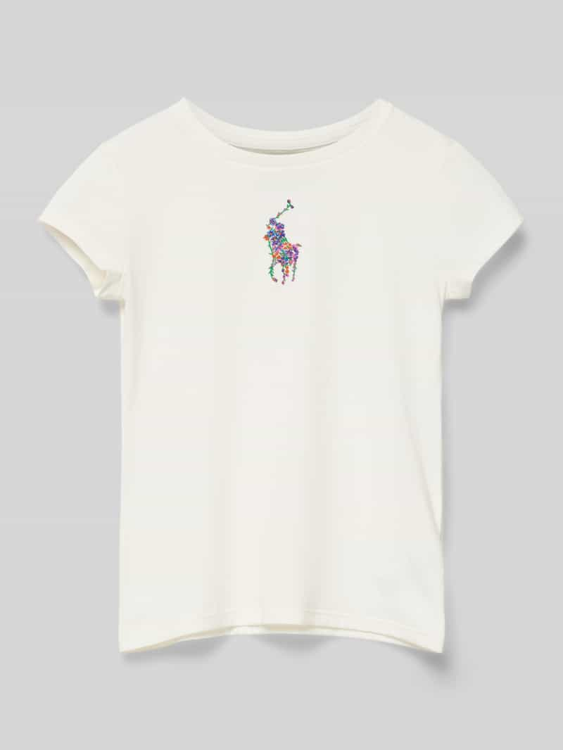 RALPH LAUREN TEENS T-shirt met labelstitching