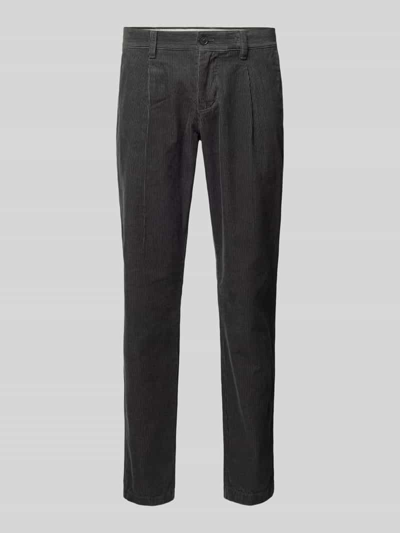 Marc O'Polo Tapered fit corduroy broek van puur katoen, model 'OSBY PLEATS'