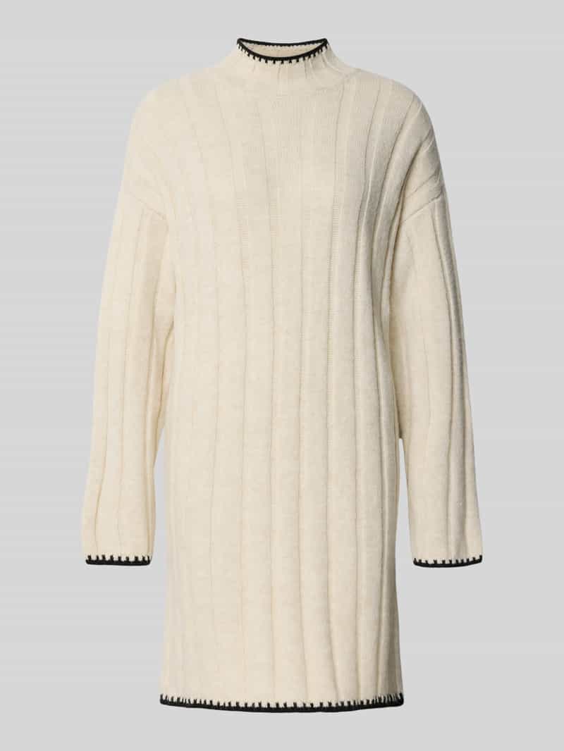 Only Comfort fit gebreide jurk met contrastdetails model 'CHICK'