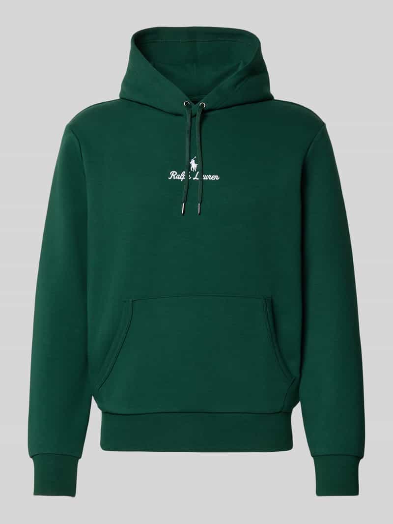 Polo Ralph Lauren Hoodie met labelstitching en kangoeroezak