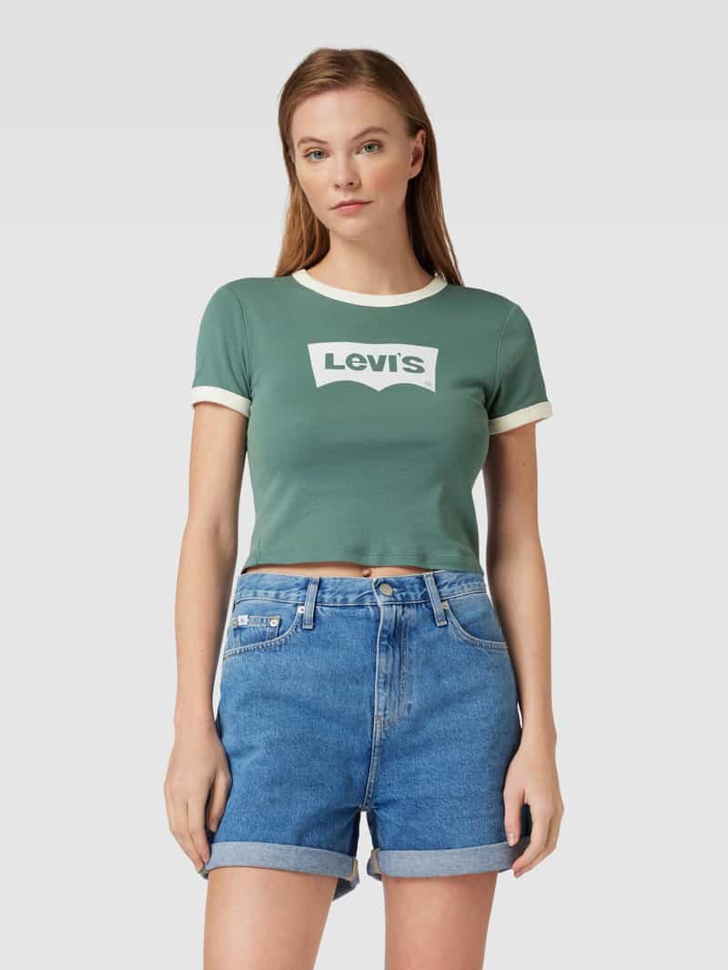 Kort T-shirt met labelprint Levi's®