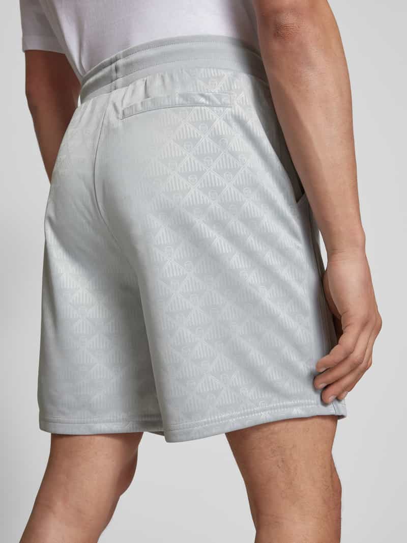 Sergio Tacchini Korte broek met labelstitching model 'NERO'