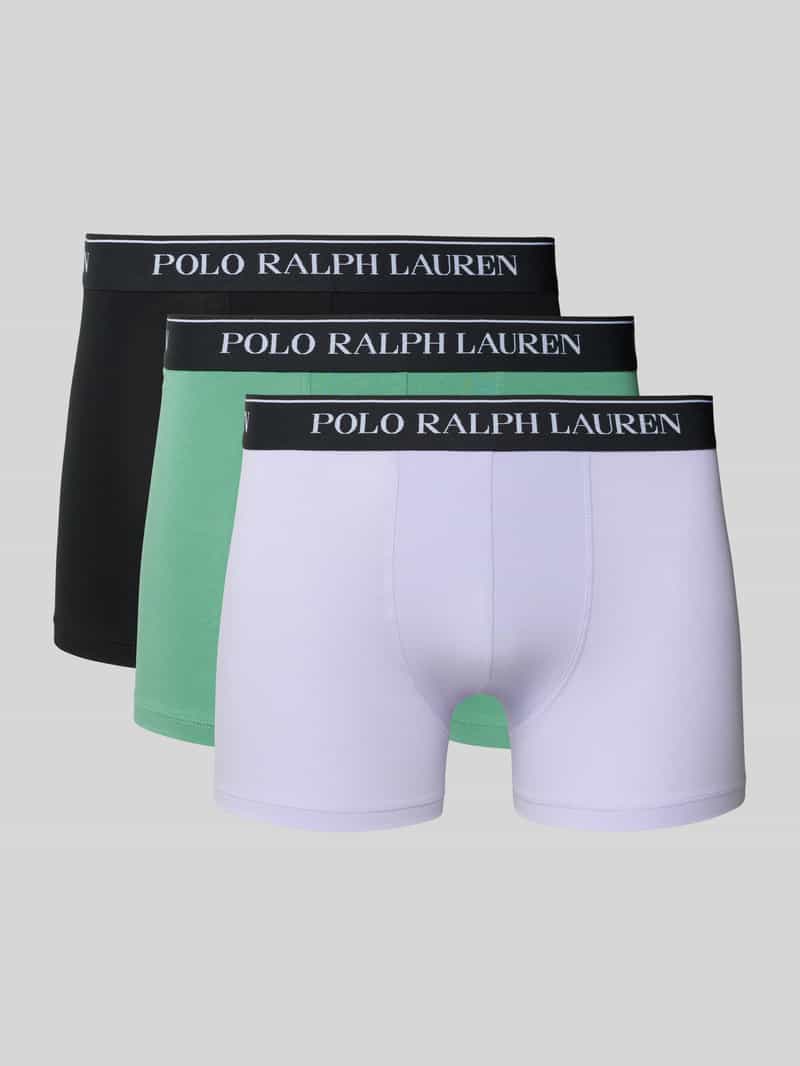 Polo Ralph Lauren Underwear Boxershort met elastische band met logo in een set van 3 stuks