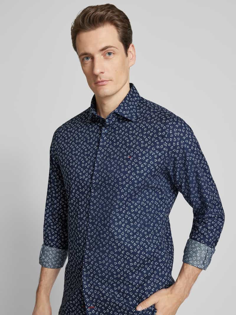 Tommy Hilfiger Regular fit zakelijk overhemd met kentkraag