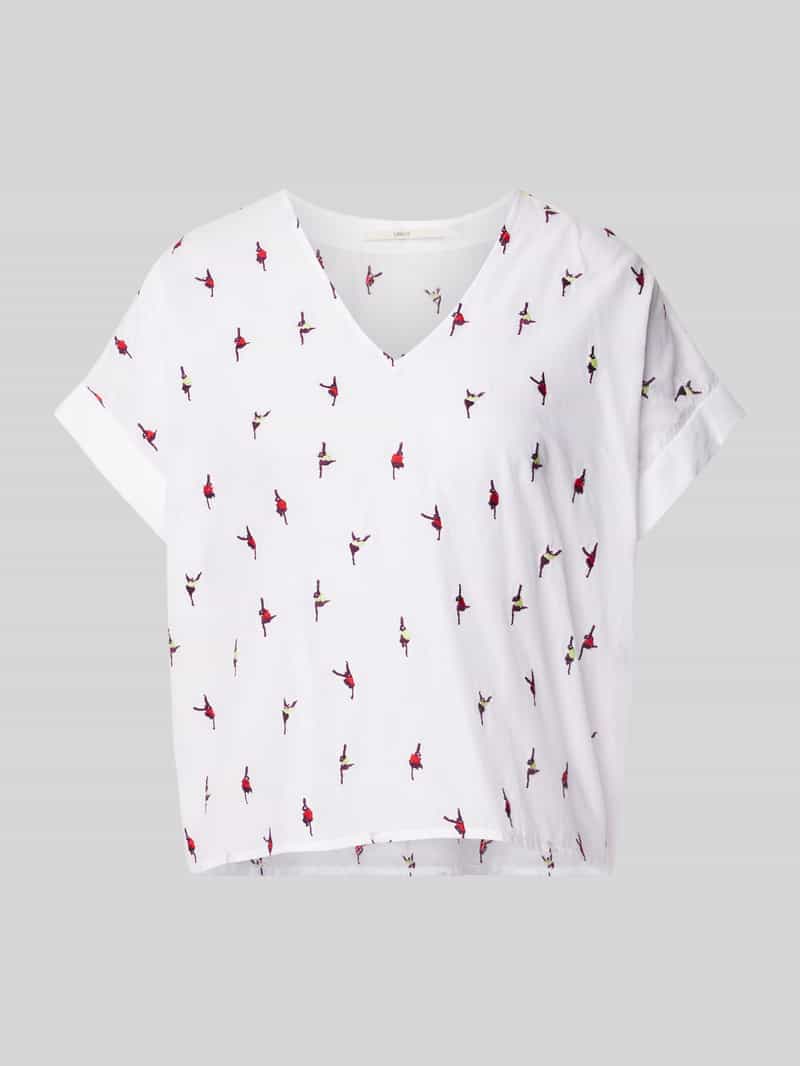 LANIUS Regular fit blouse met V-hals