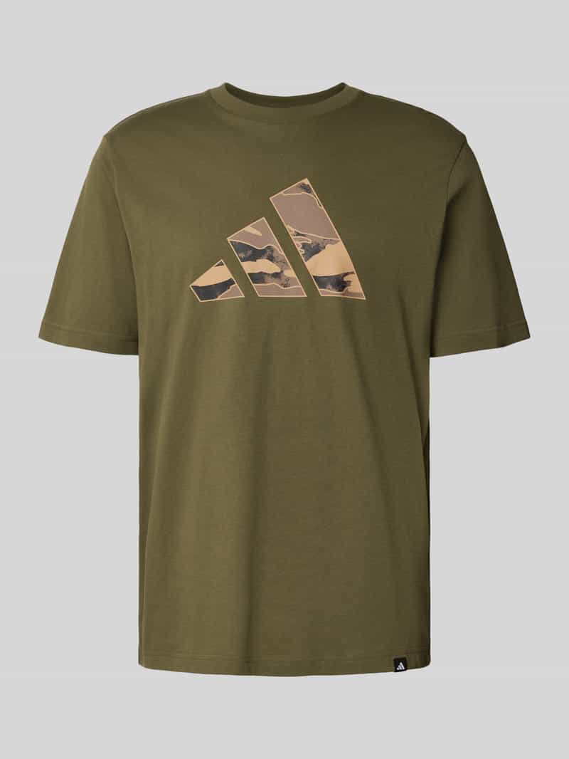 adidas Sportswear Regular fit T-shirt van puur katoen met logoprint