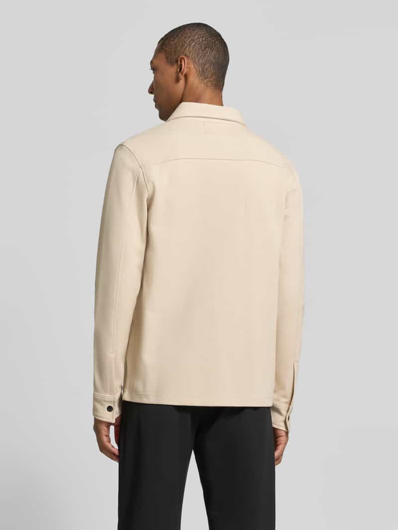 Selected Regular fit overhemdjack met borstzakken model 'JACKIE' oatmeal, foto 2