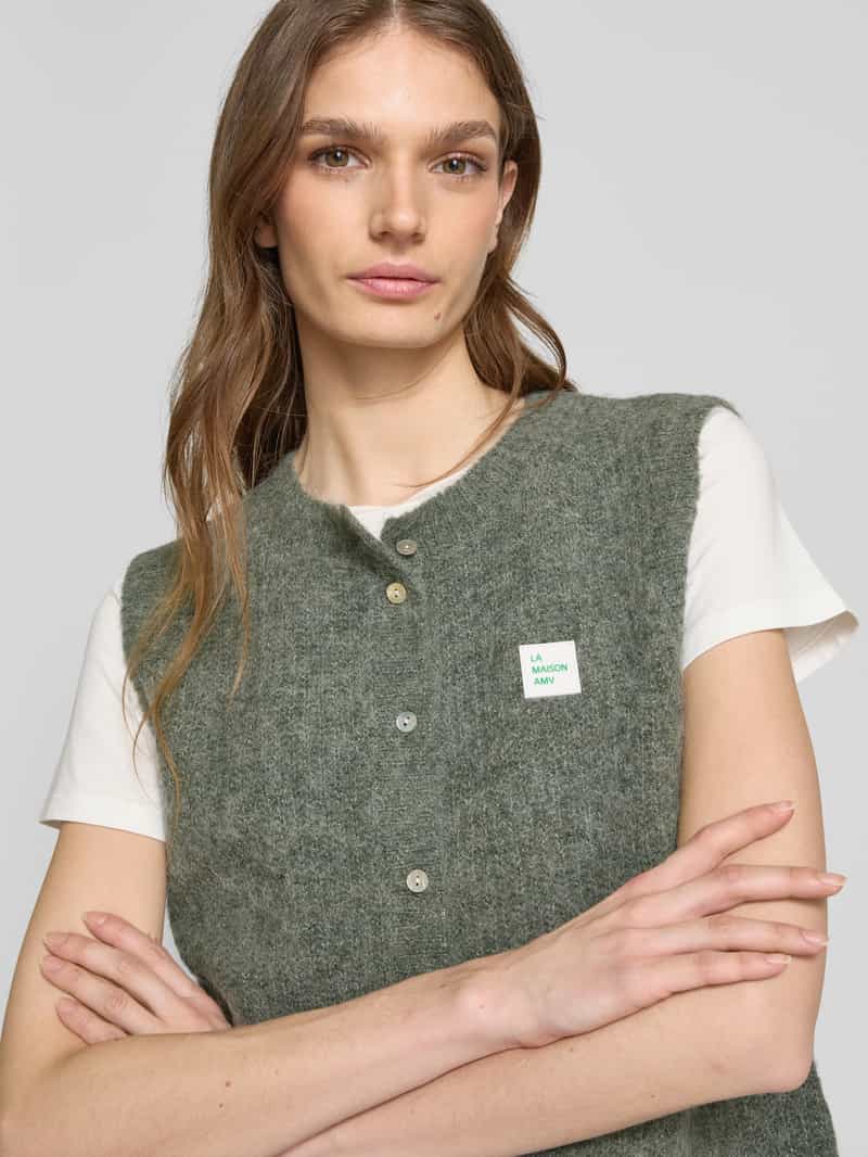 American vintage Gilet in gebreide look