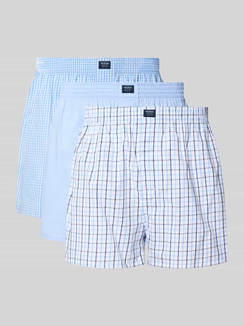 Boxershort met labeldetail in een set van 3 stuks