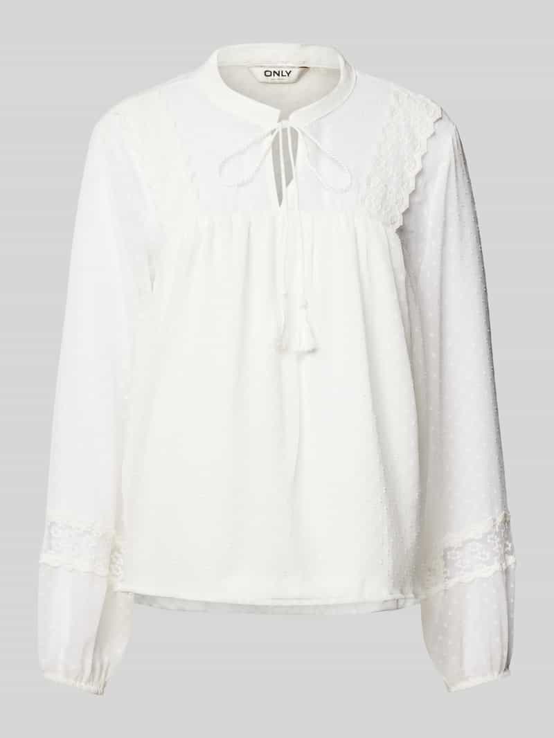 Only Regular fit blouse met semi-transparante mouwen model 'TESSA'