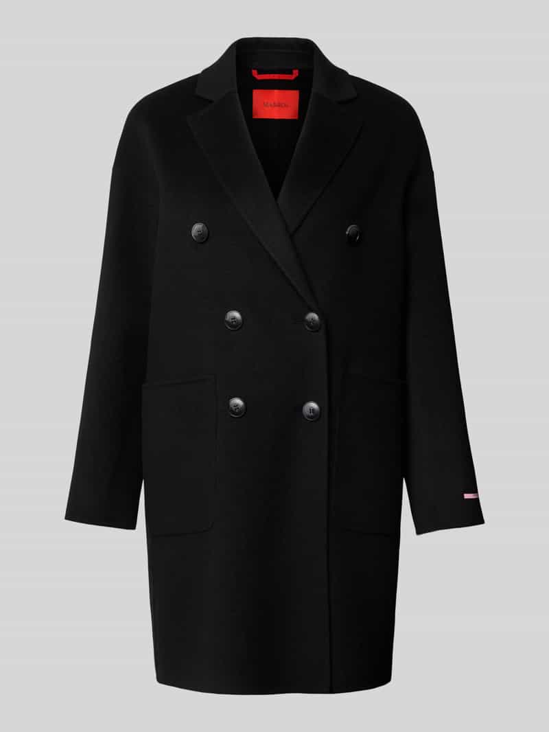 MAX&Co. Regular fit lange wollen jas van zuivere scheerwol model 'RICCARDO'