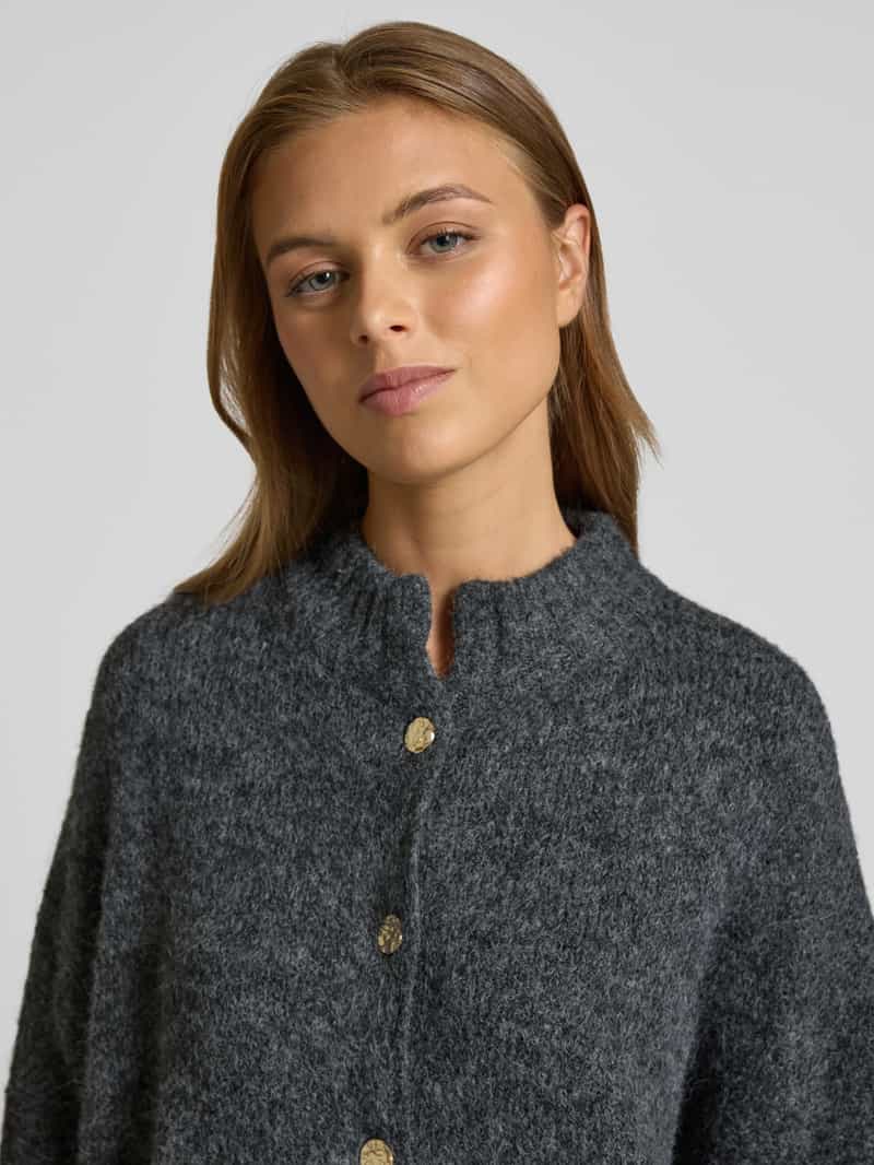 NEO NOIR Gebreid jack met opstaande kraag model 'Taura'