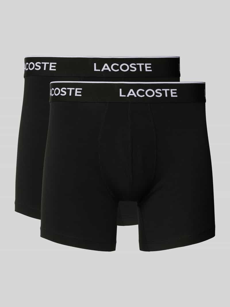 Lacoste Boxershort met elastische band met label in een set van 3 stuks