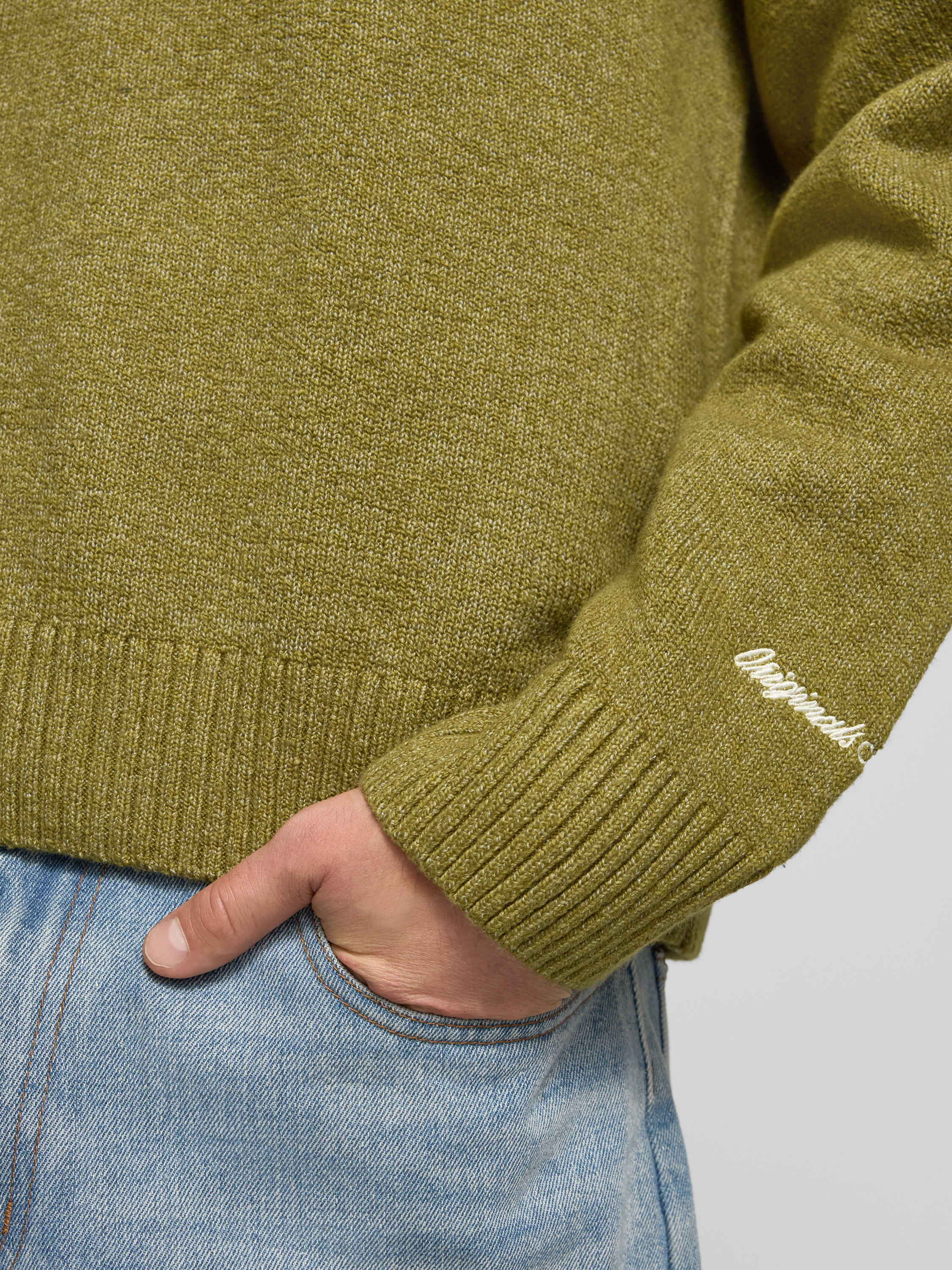 jack & jones Gebreide pullover met ribboorden model 'NORREBRO''