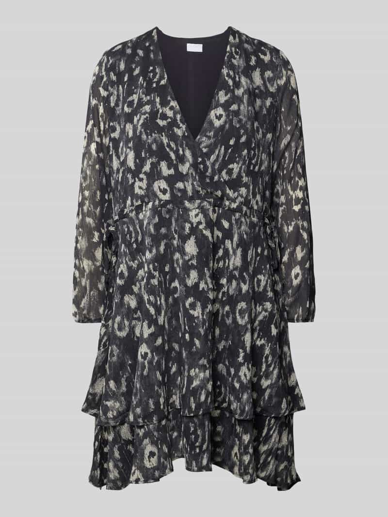 Jake*s Collection Knielange jurk in wikkellook