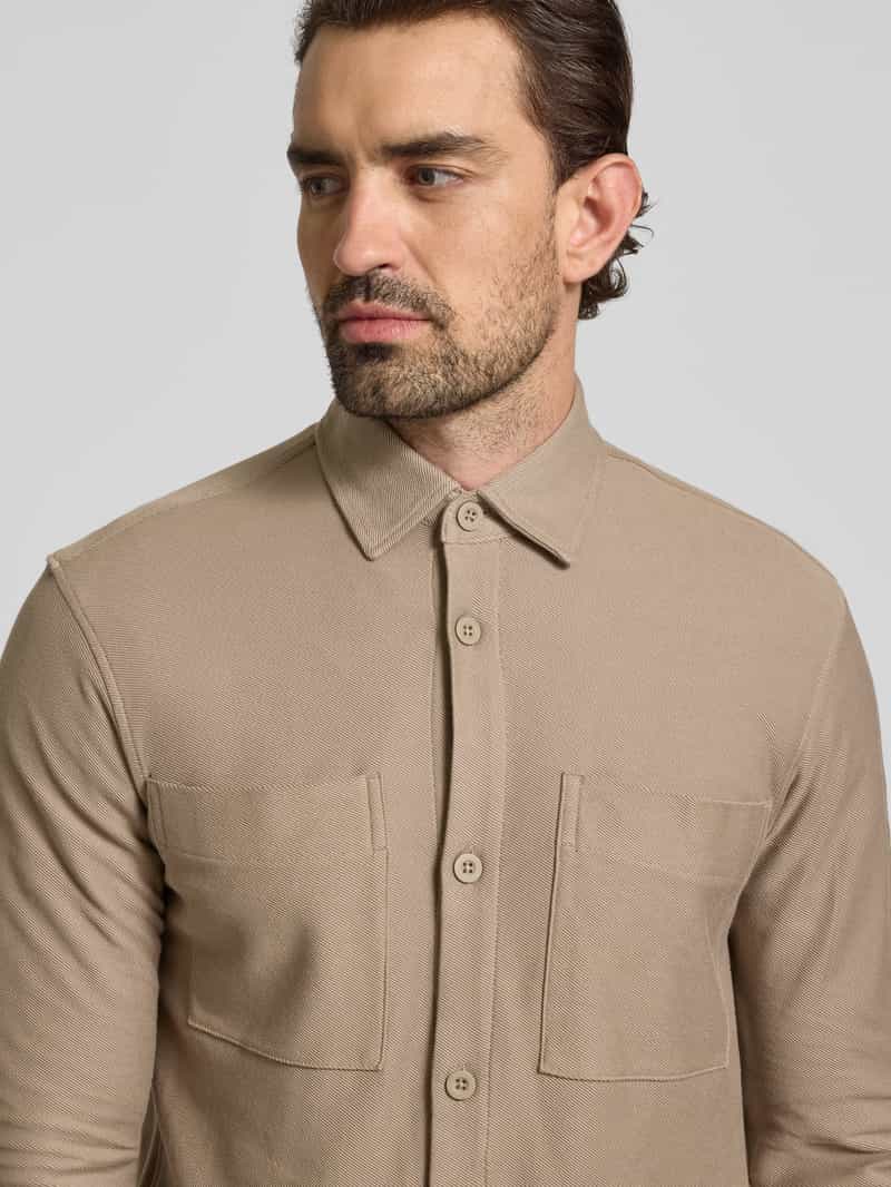 Tom Tailor Denim Relaxed fit vrijetijdsoverhemd van puur katoen