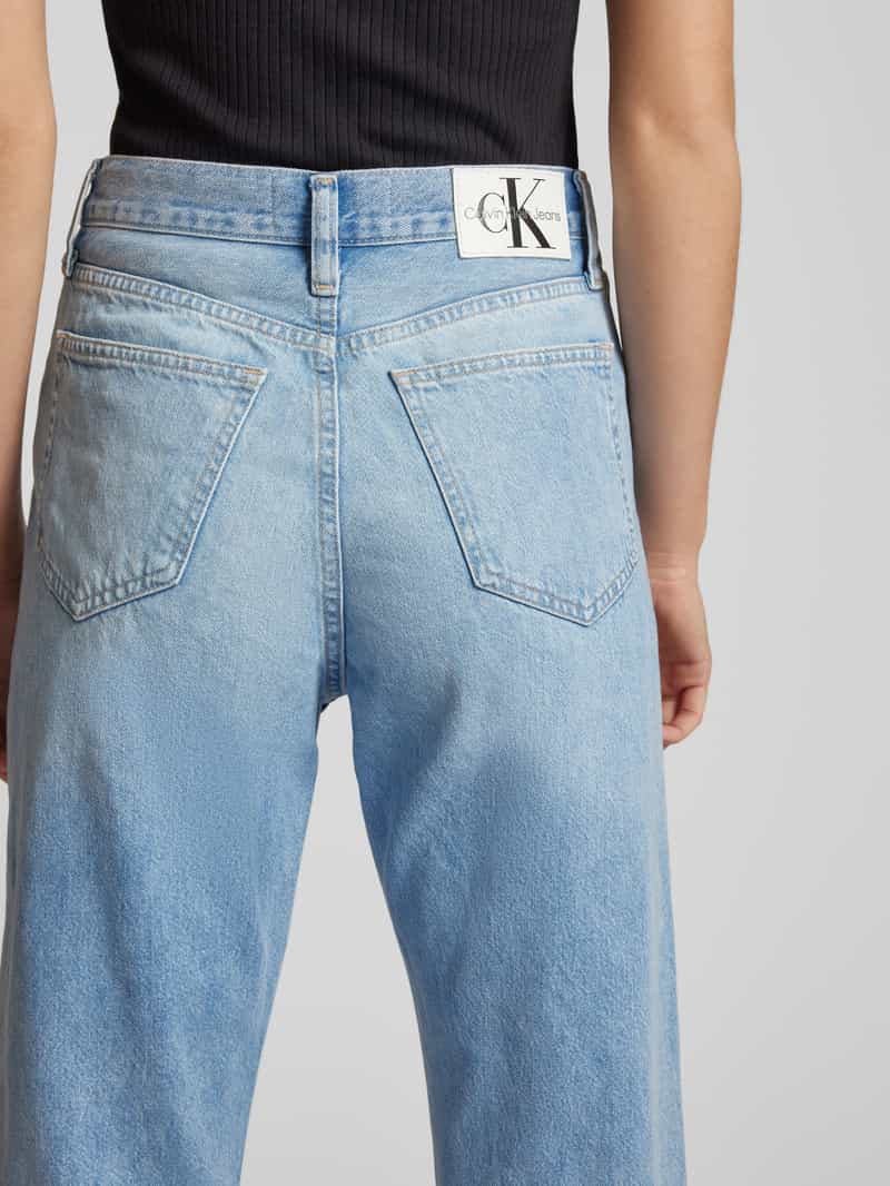 Calvin Klein Jeans High waist jeans met labeldetail