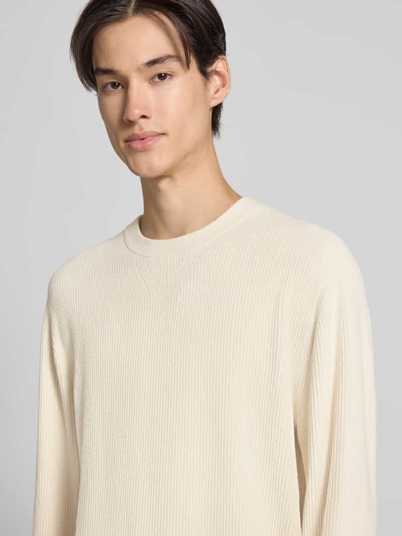 Boss Regular fit gebreide pullover van viscosemix model 'P-HORSO'