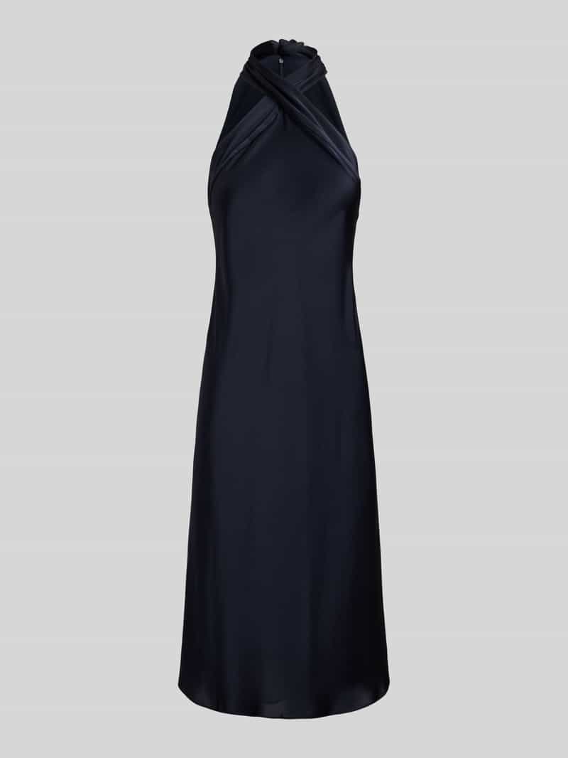 Lauren Ralph Lauren Vloeiende cocktailjurk met halter om te strikken