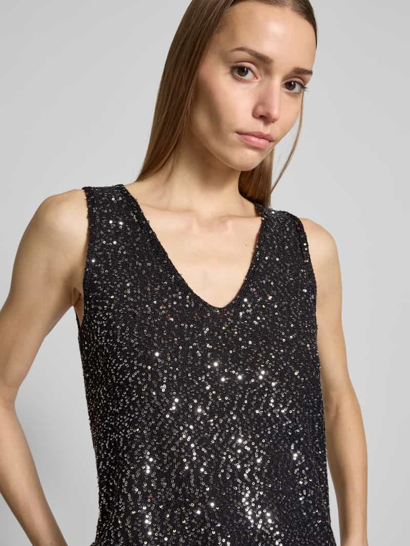 Weekend Max Mara Tanktop met pailletten model 'COLOMBA'