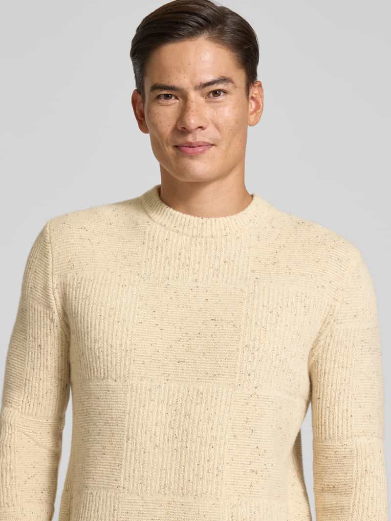 Forét Gebreide pullover van lanawolmix met ronde hals