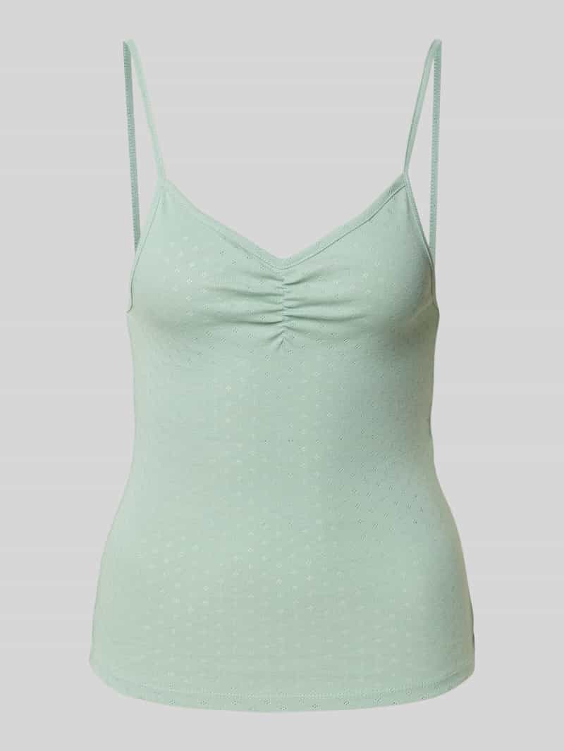 Only Slim fit top met bandjes van puur katoen model 'CARLOTTA'